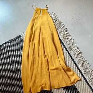 Gold High Neck Dress